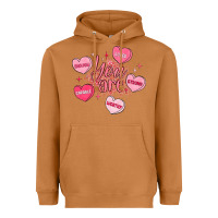 Meerkat you are enough valentines day Heavyweight Hoodie - LillyAllenDesigns