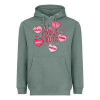 Sage you are enough valentines day Heavyweight Hoodie - LillyAllenDesigns
