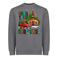 Storm small town christmas church western truck Heavyweight Sweatshirt - AdoDesignShop