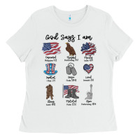 White god says i am Ladies Tee - MaliasSmallBusiness