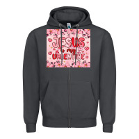 Smoke jesus is my valentine Zipper Hoodie - MaliasSmallBusiness