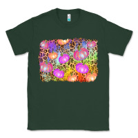 Sports Green colourful pumpkin background Classic Tee - AdoDesignShop
