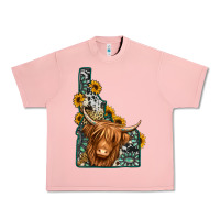 Salmon idaho map long haired cow Urban Heavy Tee - Jasminsmagicworld