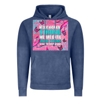 Vintage Denim pink ribbon cancer Vintage Hoodie - AdoDesignShop