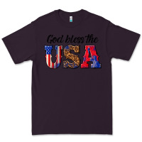 Plum god bless the usa Premium Tee - texasbilliewilder