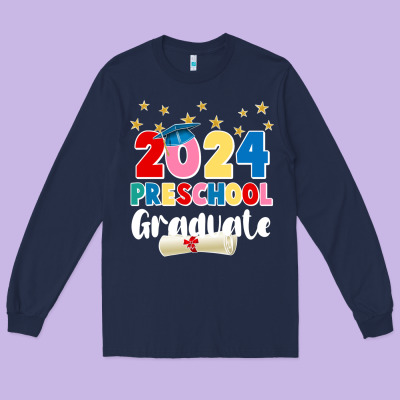 2024 Preschool Graduate Long Sleeve Tee Designed By Jahusdesignshop