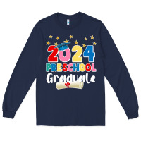 Navy 2024 preschool graduate Long Sleeve Tee - JahusDesignShop