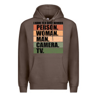 Coffee Person Woman Man Camera Tv Premium Hoodie - Bettercallsaul