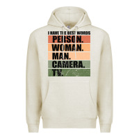 Oatmeal Heather Person Woman Man Camera Tv Premium Hoodie - Bettercallsaul