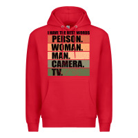 Red Person Woman Man Camera Tv Premium Hoodie - Bettercallsaul