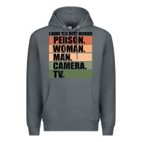 Rock Person Woman Man Camera Tv Premium Hoodie - Bettercallsaul