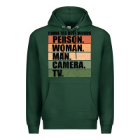 Sports Green Person Woman Man Camera Tv Premium Hoodie - Bettercallsaul