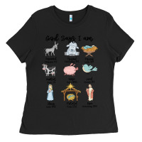 Black god says i am Ladies Tee - MaliasSmallBusiness