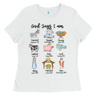 White god says i am Ladies Tee - MaliasSmallBusiness