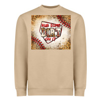Mushroom rub some dirt on it baseball Heavyweight Sweatshirt - Jasminsmagicworld
