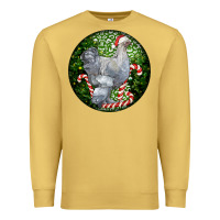 Antique Gold brahma chicken christmas Premium Sweatshirt - LillyAllenDesigns