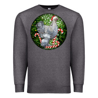 Charcoal Heather brahma chicken christmas Premium Sweatshirt - LillyAllenDesigns