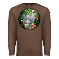 Chestnut brahma chicken christmas Premium Sweatshirt - LillyAllenDesigns