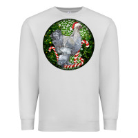 Dove Grey brahma chicken christmas Premium Sweatshirt - LillyAllenDesigns