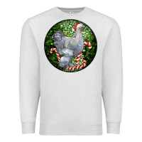 Oatmeal Heather brahma chicken christmas Premium Sweatshirt - LillyAllenDesigns