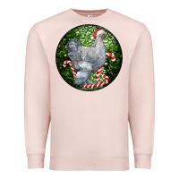 Pale Pink brahma chicken christmas Premium Sweatshirt - LillyAllenDesigns