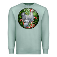 Seafoam brahma chicken christmas Premium Sweatshirt - LillyAllenDesigns