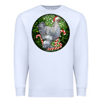 White brahma chicken christmas Premium Sweatshirt - LillyAllenDesigns