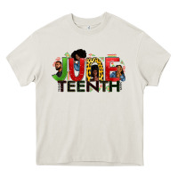 Cream JUNE TEENTH Heavy Core Tee - Zillion Design Studio