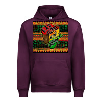 Mauve Wine black history is world history Urban Hoodie - CowGirlArtShop