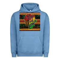 Pigment Pebble Blue black history is world history Urban Hoodie - CowGirlArtShop