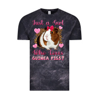 Cloud Black Just A Girl Love Who Loves Guinea Pigs Vintage Tee - Artiststas