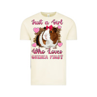 Just A Girl Love Who Loves Guinea Pigs Vintage Tee | Teevron