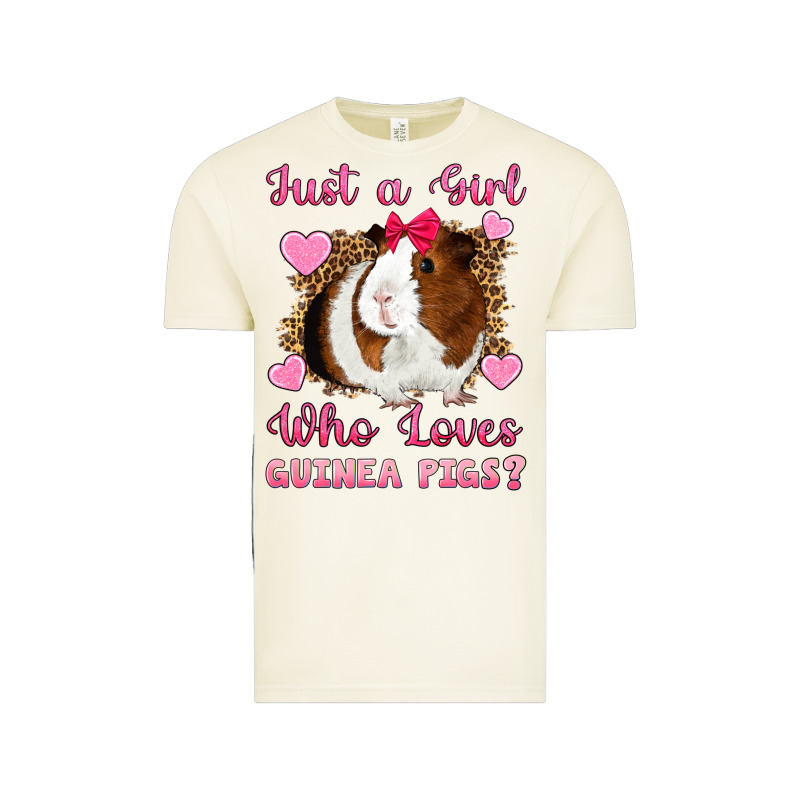 Just A Girl Love Who Loves Guinea Pigs Vintage Tee by Artiststas | Teevron