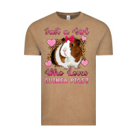 Vintage Coffee Just A Girl Love Who Loves Guinea Pigs Vintage Tee - Artiststas