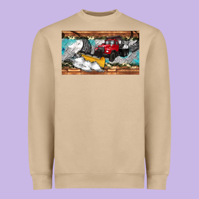 Snow Truck Sippy Cup Heavyweight Sweatshirt Designed By Artiststas