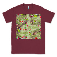 Burgundy The Grinch Seamless Classic Tee - CowhideDigitalArt