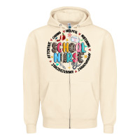 Sandshell school nurse Zipper Hoodie - MaliasSmallBusiness