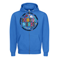 True Royal school nurse Zipper Hoodie - MaliasSmallBusiness