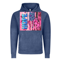 Vintage Denim hope  breast cancer and american flag Vintage Hoodie - AdoDesignShop