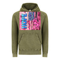 Vintage Olive hope  breast cancer and american flag Vintage Hoodie - AdoDesignShop