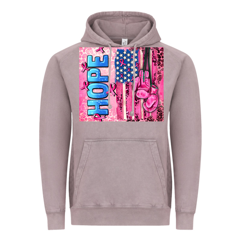 Hope  Breast Cancer And American Flag Vintage Hoodie by AdoDesignShop | Teevron