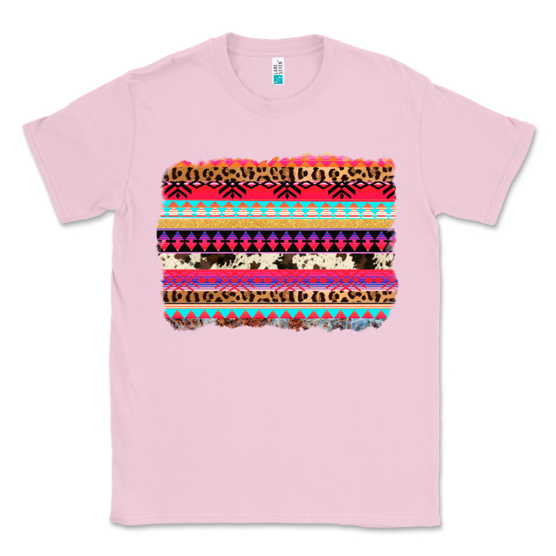 Aztec Western Leopard Cowhide Background Classic Tee by AdoDesignShop | Teevron