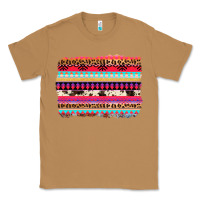 Toasted Coconut aztec western leopard cowhide background Classic Tee - AdoDesignShop