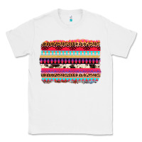 White aztec western leopard cowhide background Classic Tee - AdoDesignShop