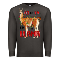 Smoke christmas llama Premium Sweatshirt - LillyAllenDesigns