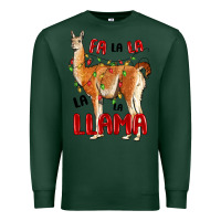 Sports Green christmas llama Premium Sweatshirt - LillyAllenDesigns