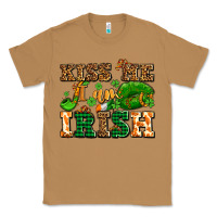 Toasted Coconut kiss me i am irish  with lips and shamrocks Classic Tee - AdoDesignShop