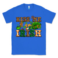 True Royal kiss me i am irish  with lips and shamrocks Classic Tee - AdoDesignShop