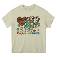 Mossy autism awareness leopard cowhide herts puzzle Heavy Core Tee - Artiststas