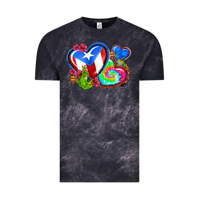 Western Leopard Puerto Rico Hearts Vintage Tee by AdoDesignShop | Teevron